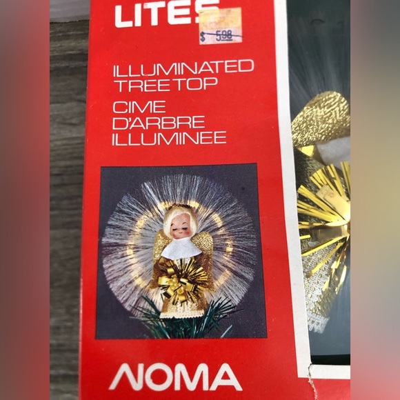 Vtg Noma Illuminated Tree Topper Angel - Picture 6 of 16